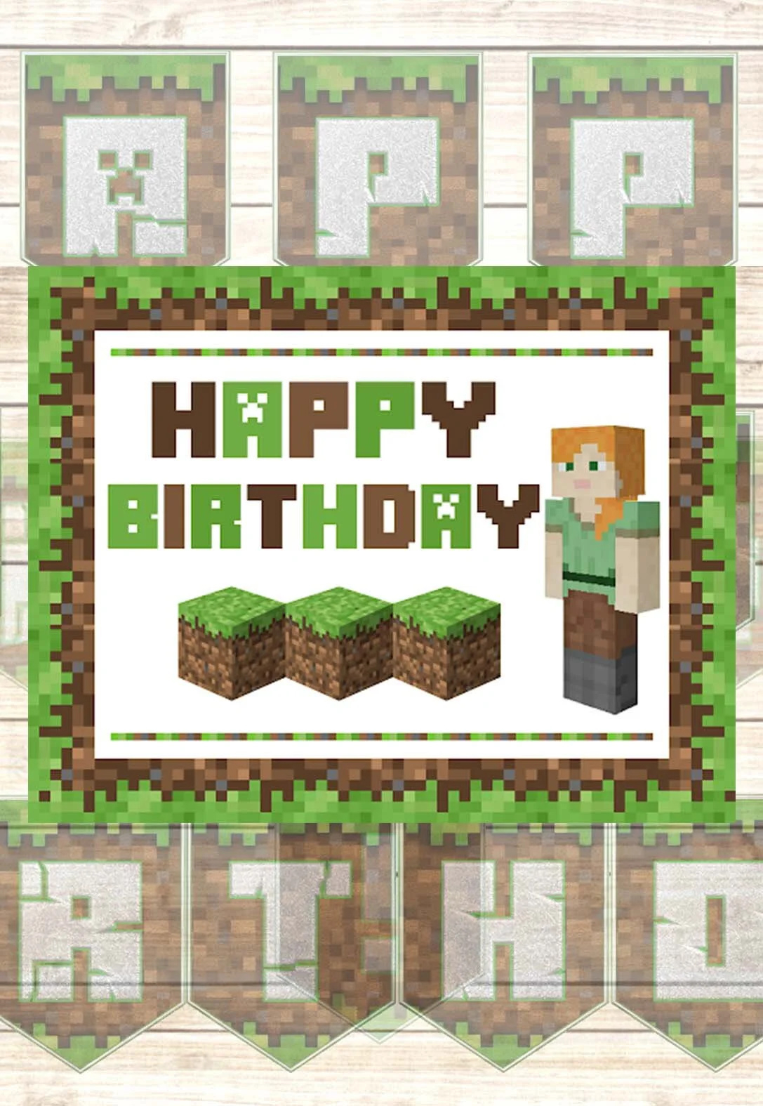 Minecraft Printable Birthday Cards (Free) — Printbirthday.cards inside Minecraft Happy Birthday Card Printable Free