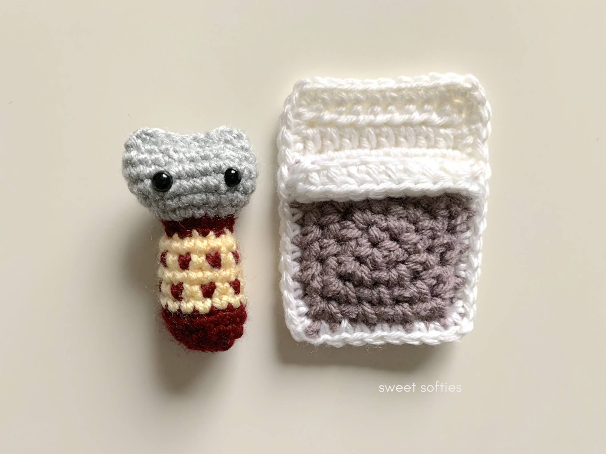 Mini Doll Beds ยท Free Crochet Pattern - Sweet Softies with Free Printable Crochet Bed Doll Patterns
