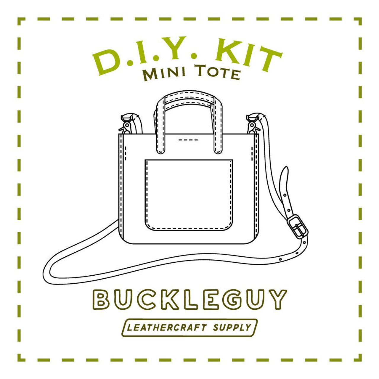 Mini Tote Bag Leather Pattern, Pdf Template - Buckleguy with regard to Free Printable Small Purse Patterns