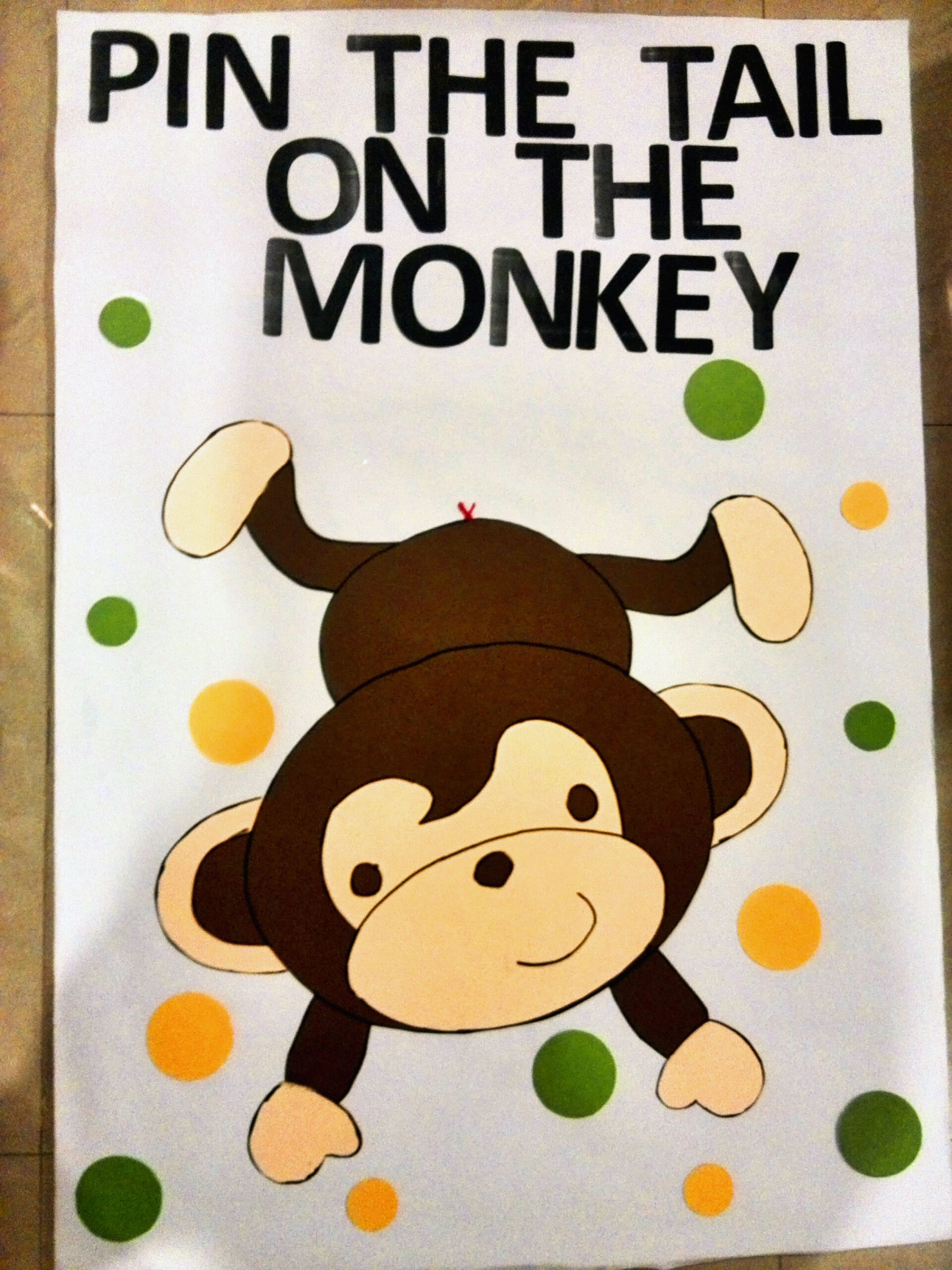 Monkey Party regarding Pin the Tail On the Monkey Free Printable