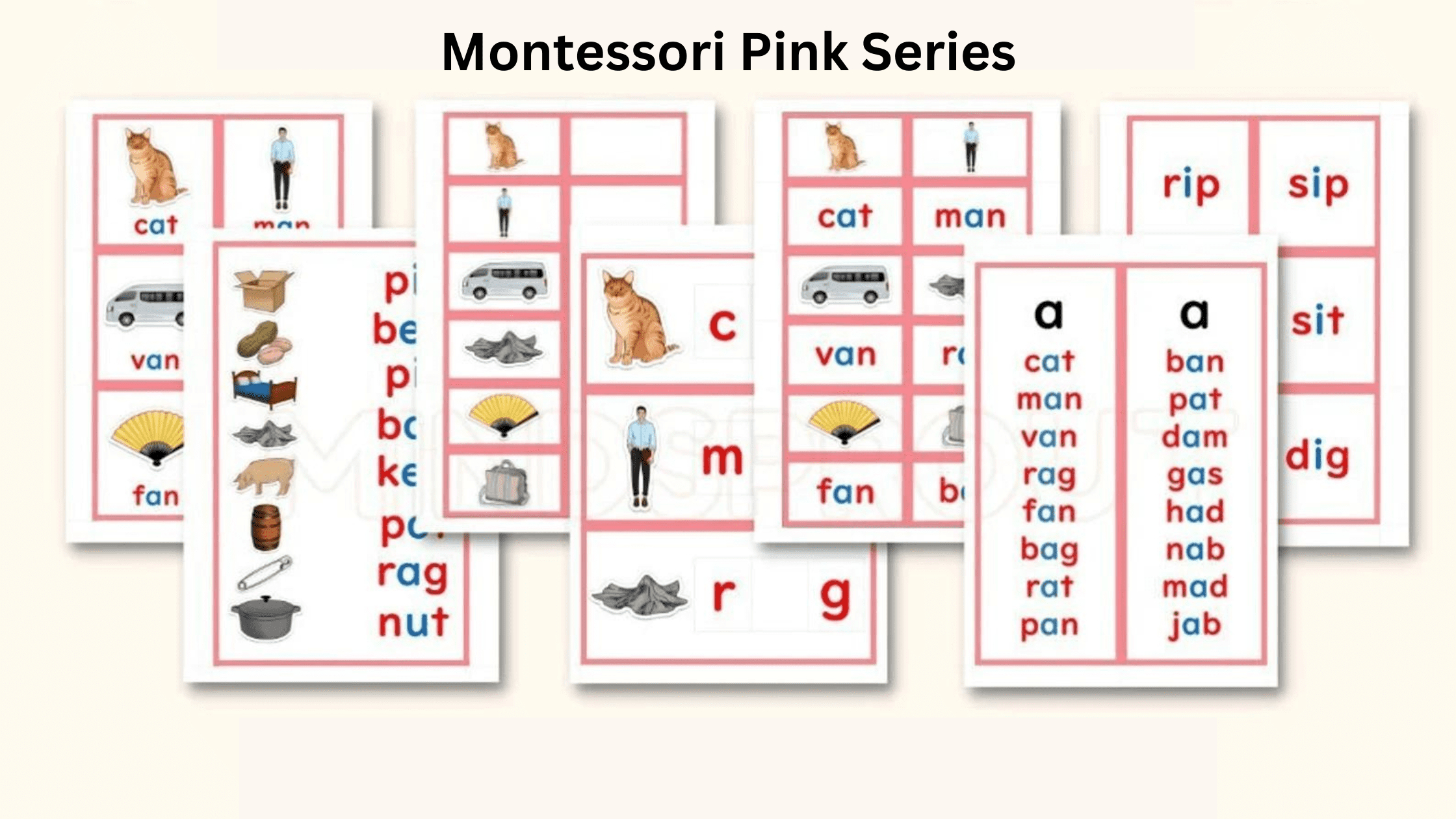 Montessori Pink Series - Wisdomnest regarding Free Montessori Pink Series Printable