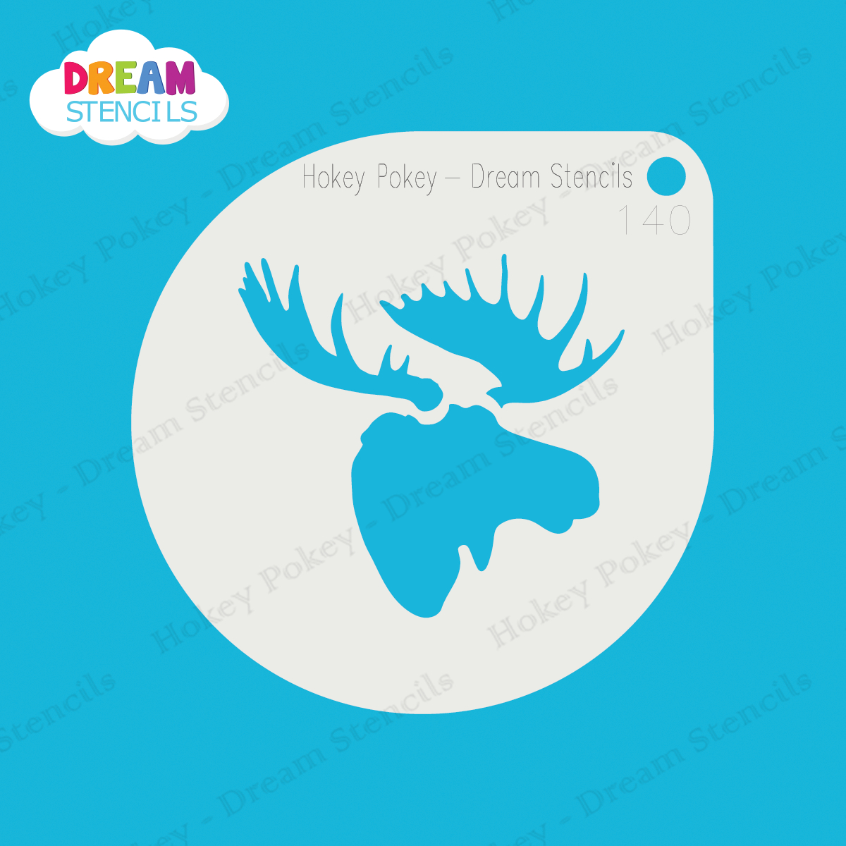 Moose Head - Mylar Stencil - 140 within Printable Moose Head Stencil