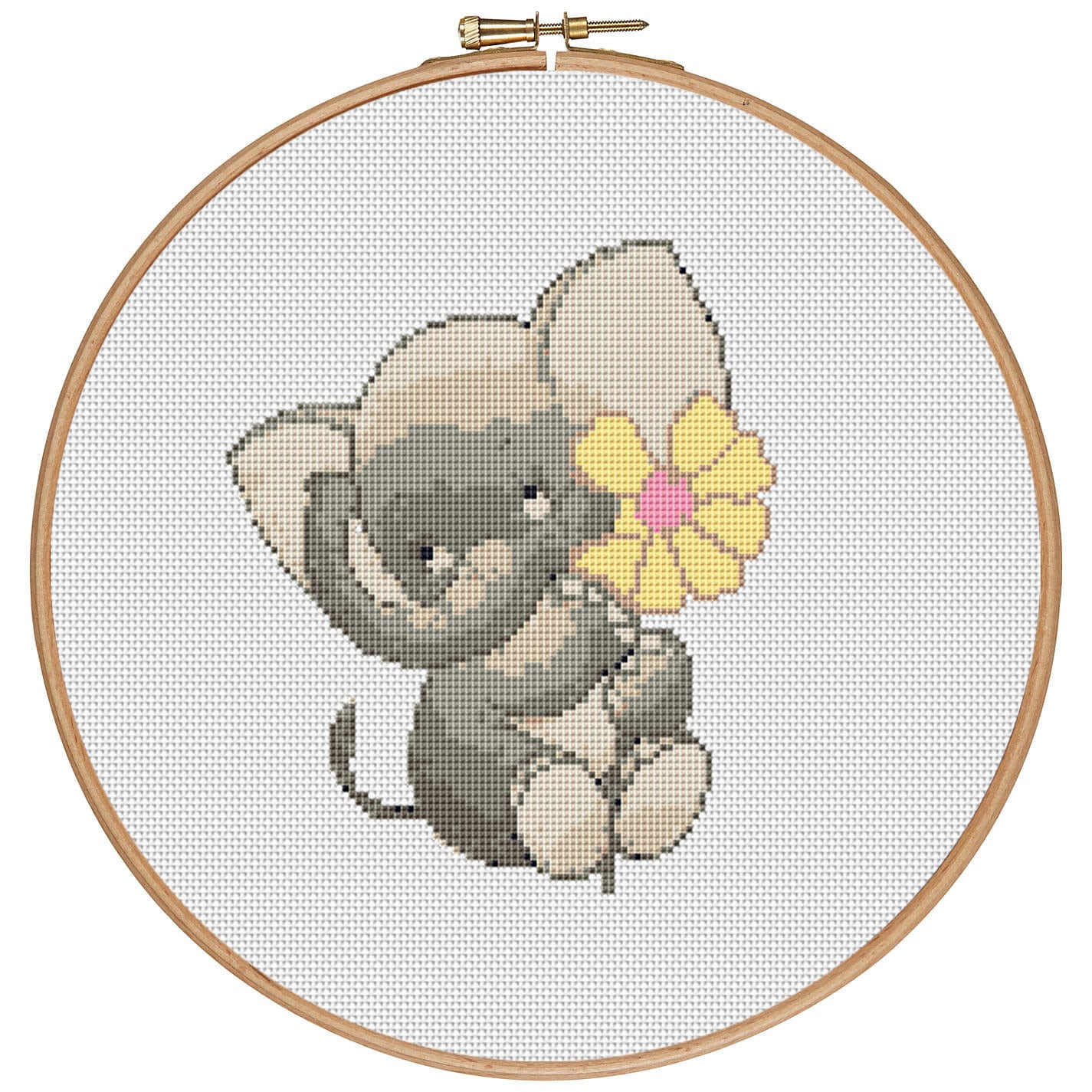 More For Free - Elephant - Counted Cross Stitch Pattern Pdf intended for Free Printable Elephant Cross Stitch Pattern