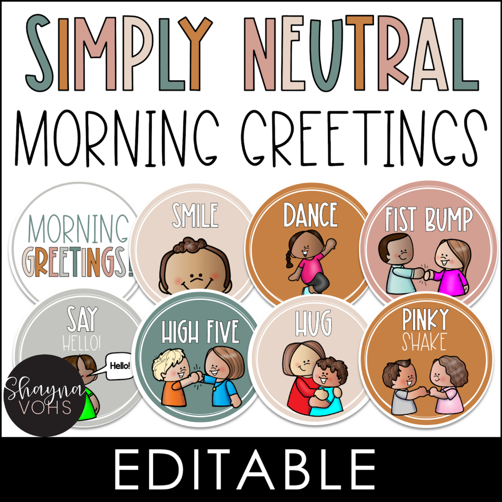 Morning Greeting Choices To Start The Day - Shayna Vohs with regard to Free Printable Morning Greeting Signs