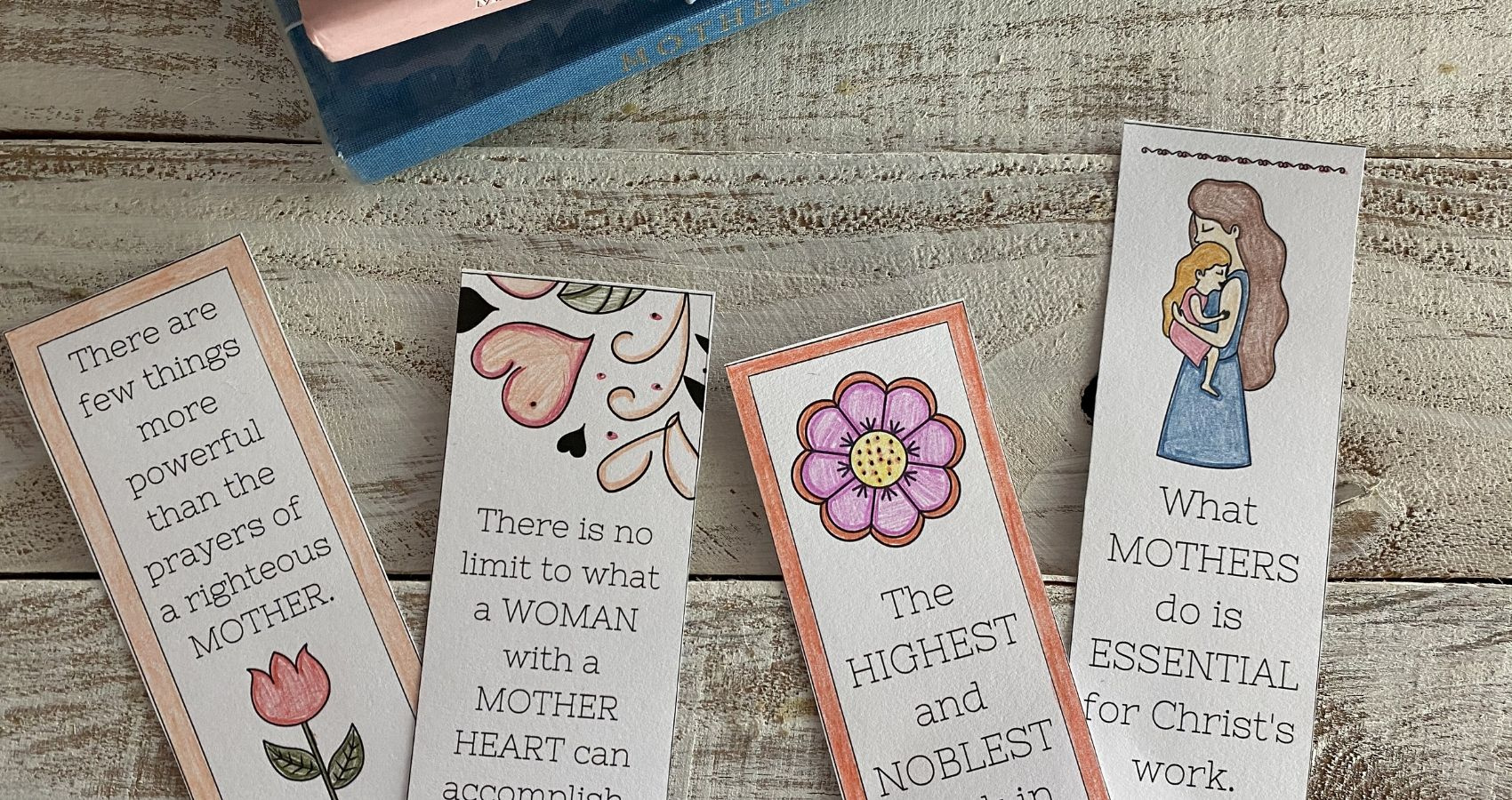 Mother&amp;#039;S Day Bookmark Printable ~ Ready To Color! - Or So She Says for Free Printable Christian Mothers Day Crafts