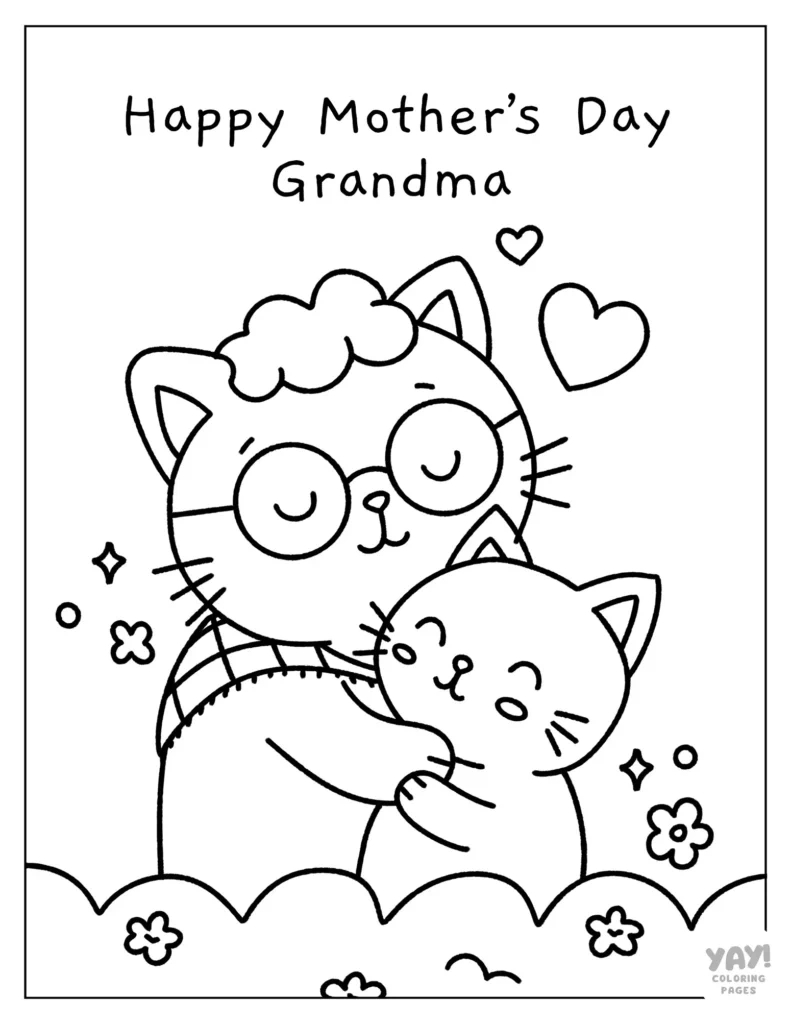 Mother&amp;#039;S Day Coloring Pages For Grandma (Free Printables) for Free Printable Mothers Day Cards For Grandma To Color