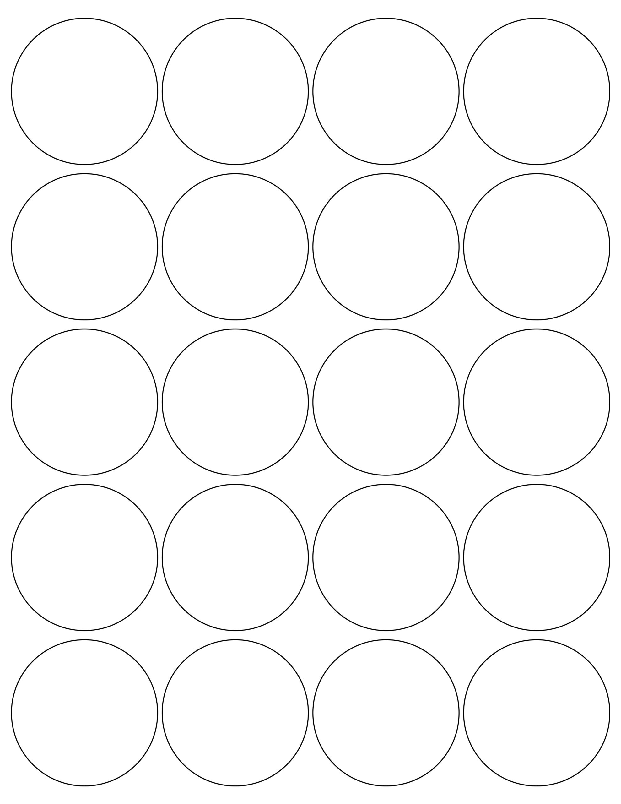 Mr630 – Dia. 2″ – Us Letter Sheet – 20 Round Labels – Mr-Label pertaining to Free Printable Round Labels