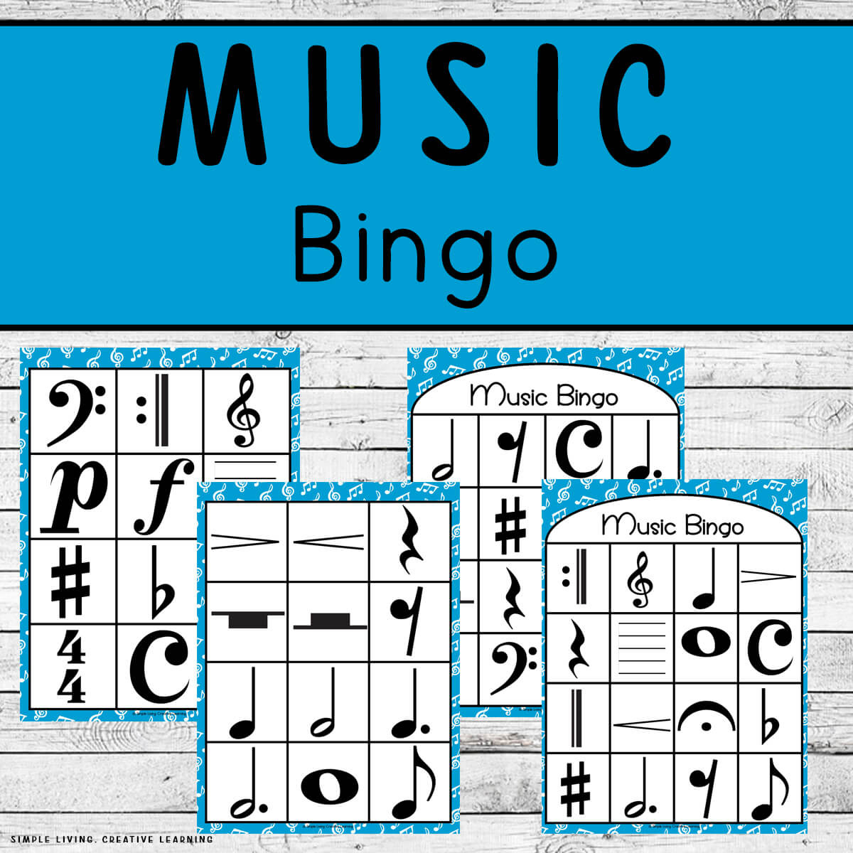 Music Bingo - Simple Living. Creative Learning throughout Free Music Bingo Cards Printables