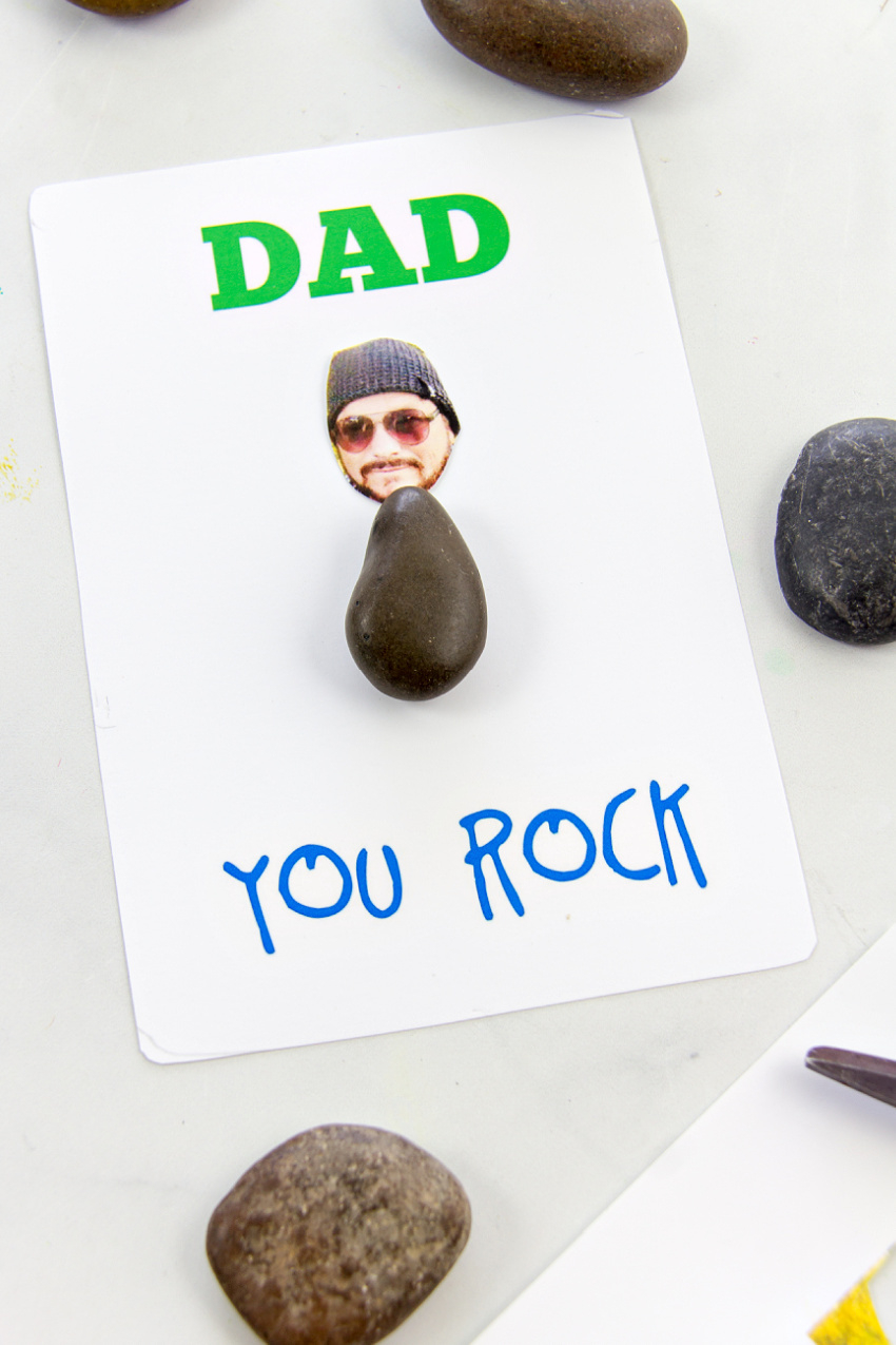 My Dad Rocks Printable And Craft - Make And Takes within My Dad Rocks Free Printable