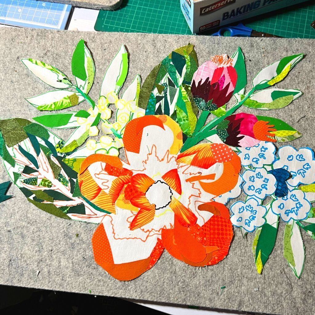 My First Time Collage Quilt - So Much Fun! - Scrap Fabric Love pertaining to Printable Free Collage Quilt Patterns