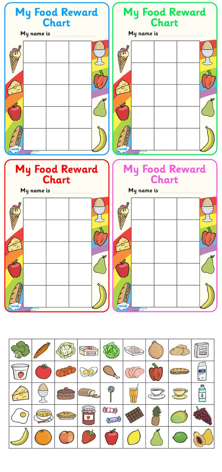 My Food Reward Chart intended for Free Printable Food Reward Chart