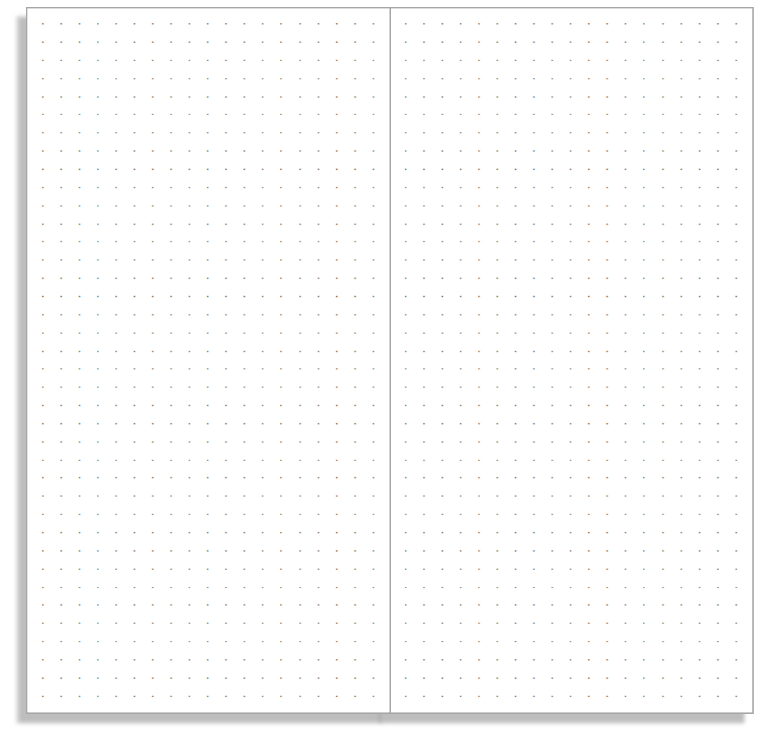 My Life All In One Place: Print A Basic Dot Grid Notebook Insert within Midori Inserts Free Printable