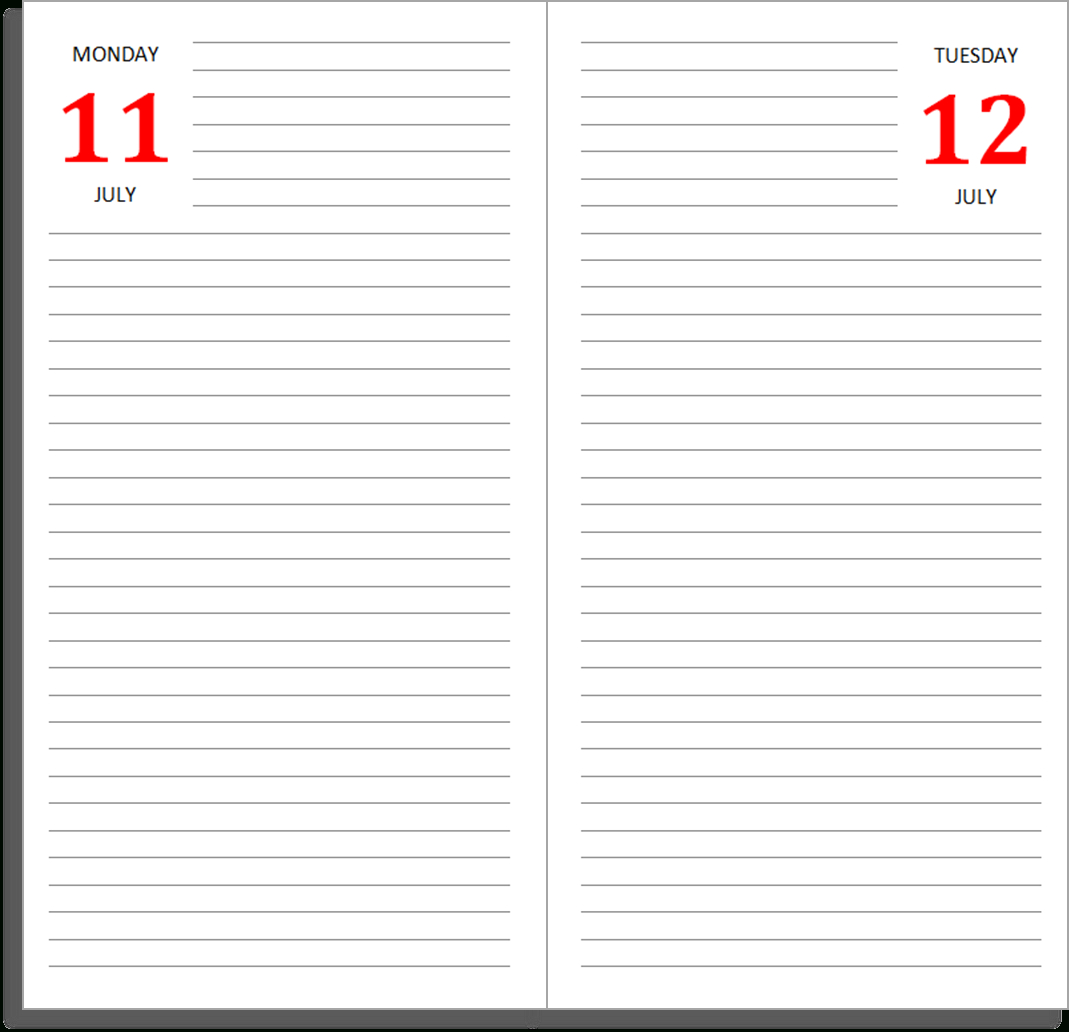 My Life All In One Place: The Daily Diary Midori Insert - Free throughout Midori Inserts Free Printable