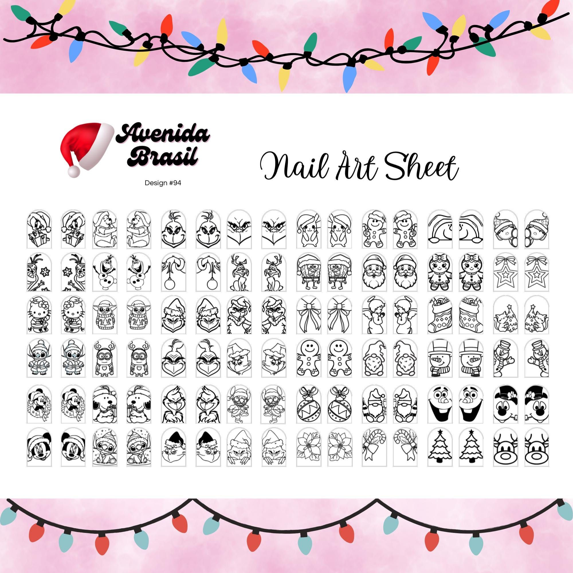 Nail Art Stencils - Shop On Pinterest regarding Printable Nail Art Stencils