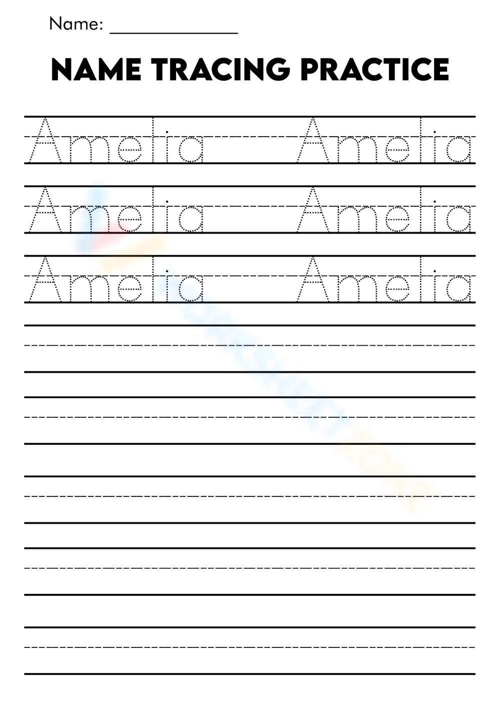 Name Tracing Worksheets &amp;amp; Printable throughout Free Printable Name Tracing Generator