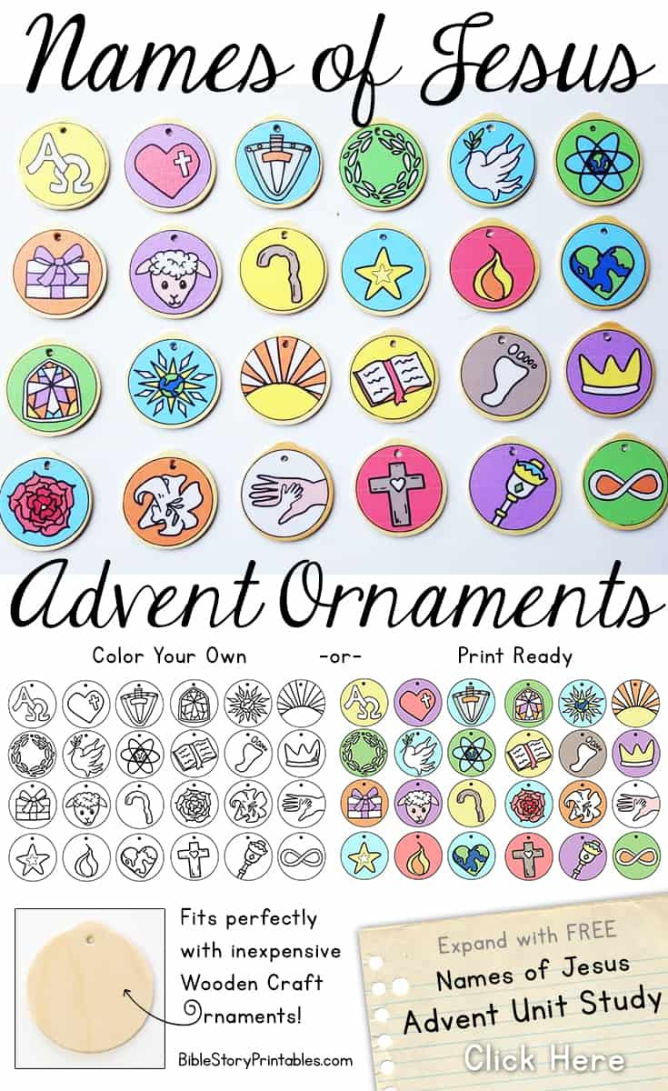 Names Of Jesus Advent - The Crafty Classroom pertaining to Free Printable Names of Jesus