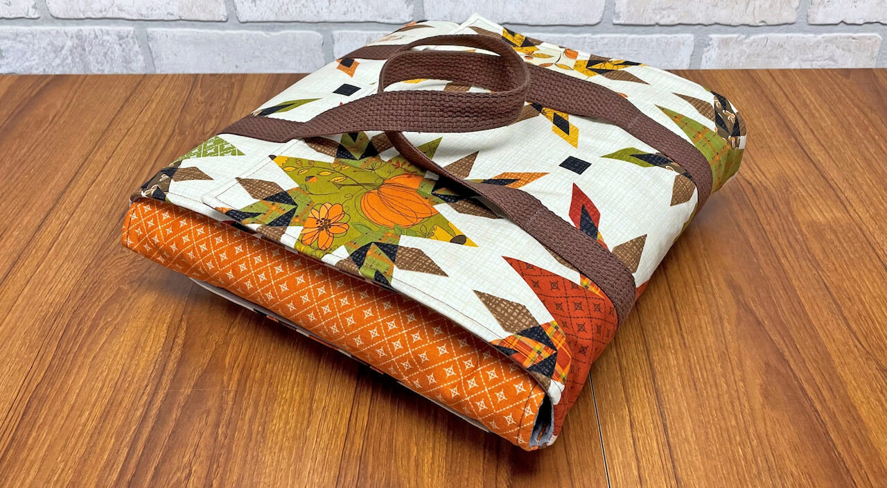 Nancy Zieman The Blog - Give Thanks Wrap It Up! Casserole Carrier with Free Printable Casserole Carrier Pattern Free