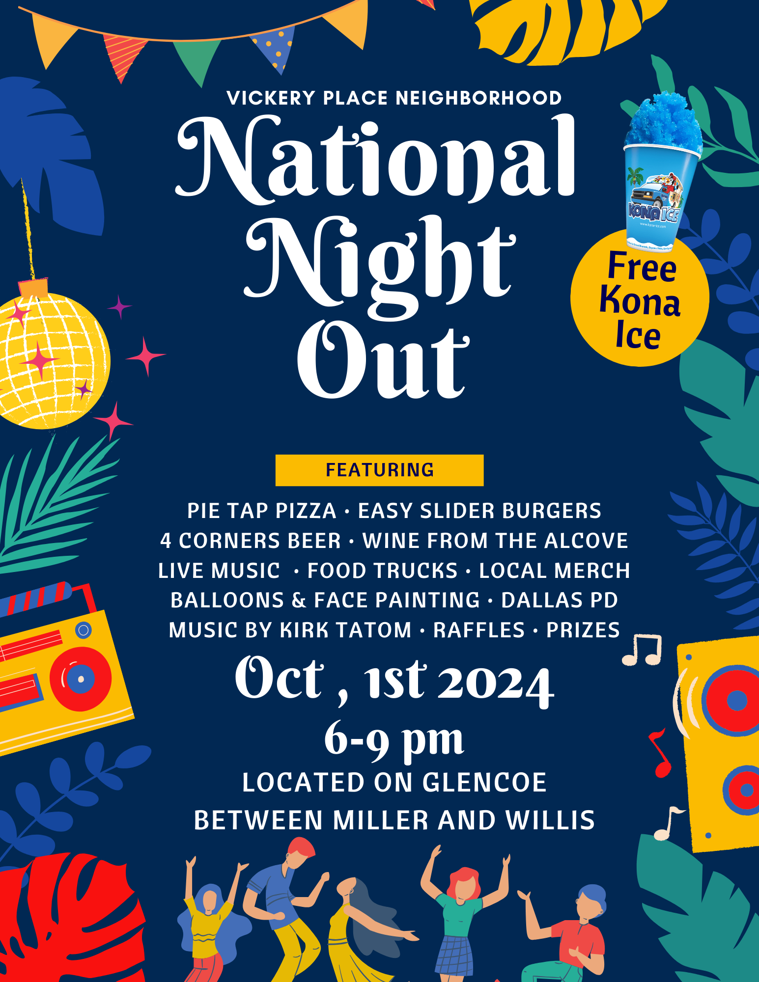 National Night Out - 10/1 @ 6-9Pm pertaining to National Night Out Flyer Template Free