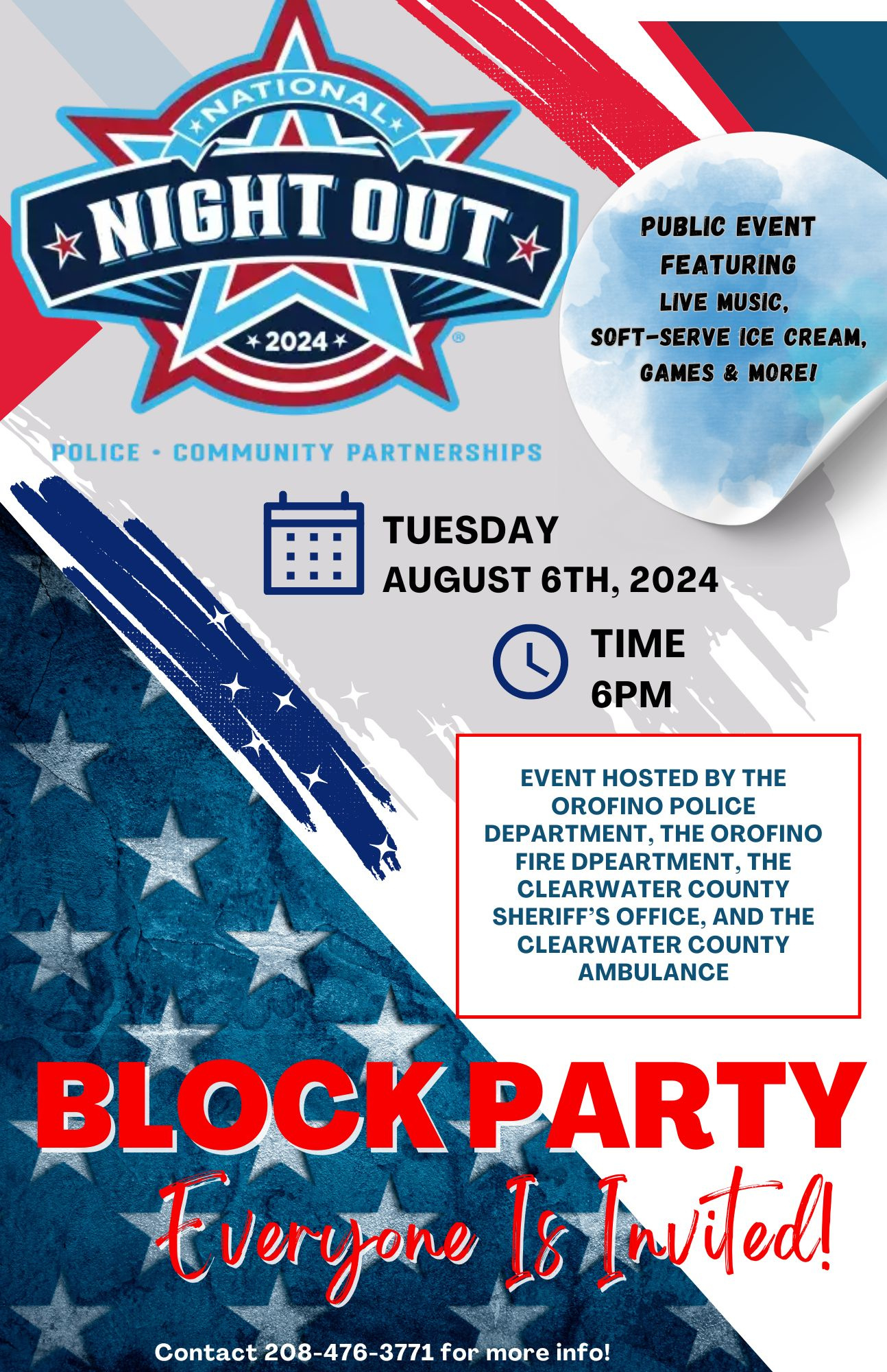 National Night Out – Clearwater County Chamber Of Commerce intended for Free Templates For National Night Out Flyers and Images