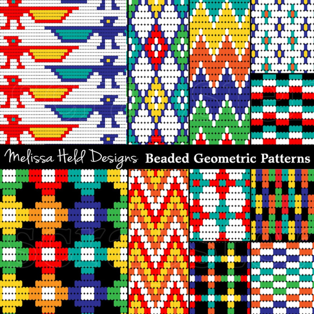 Native American Beaded Digital Patterns - Etsy pertaining to Printable Native Beading Patterns