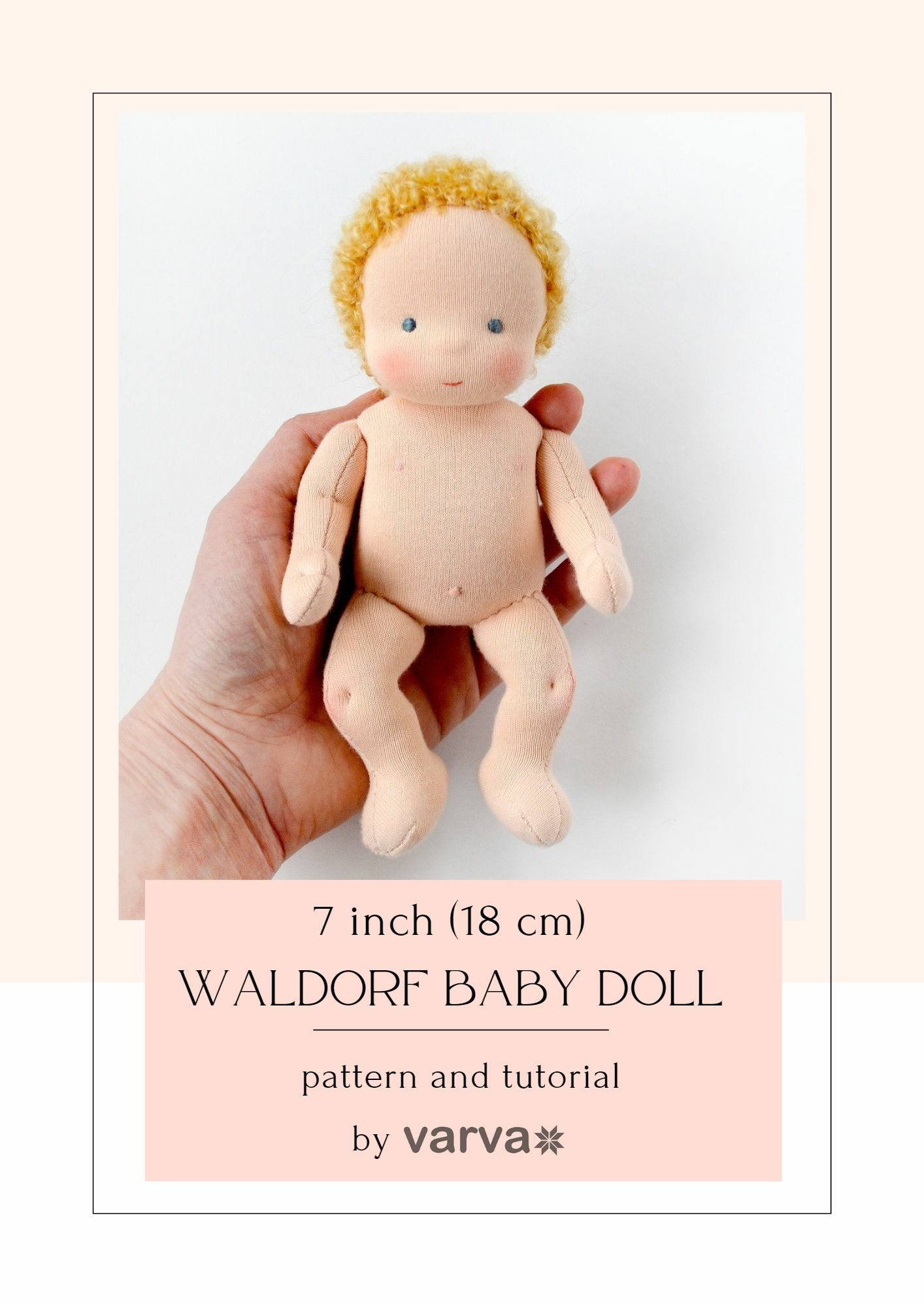 Natural Organic Waldorf Dolls Sewing Pattern And Tutorial with regard to Printable Free Waldorf Doll Pattern