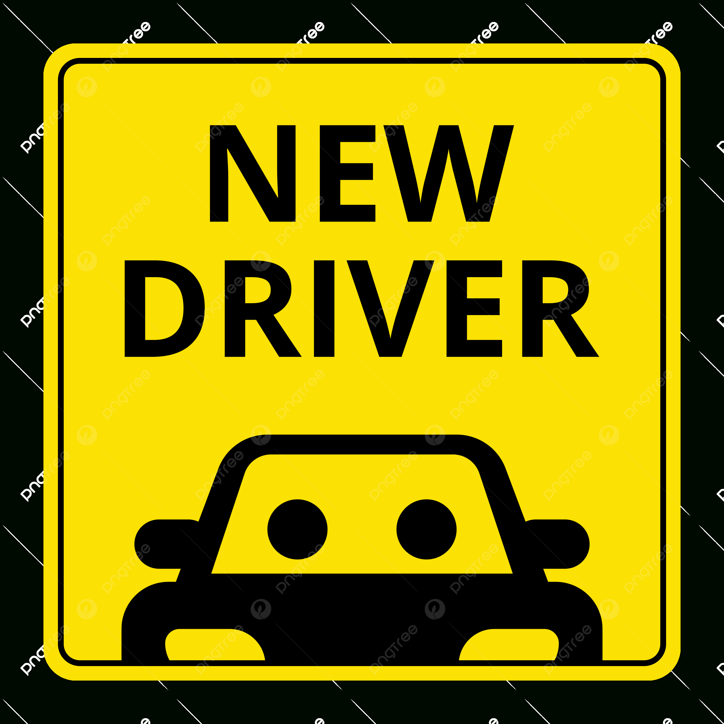 New Driver Sign Vector, New Driver Sign, New Driver Signage, New regarding Free Printable Novice Driver Sign