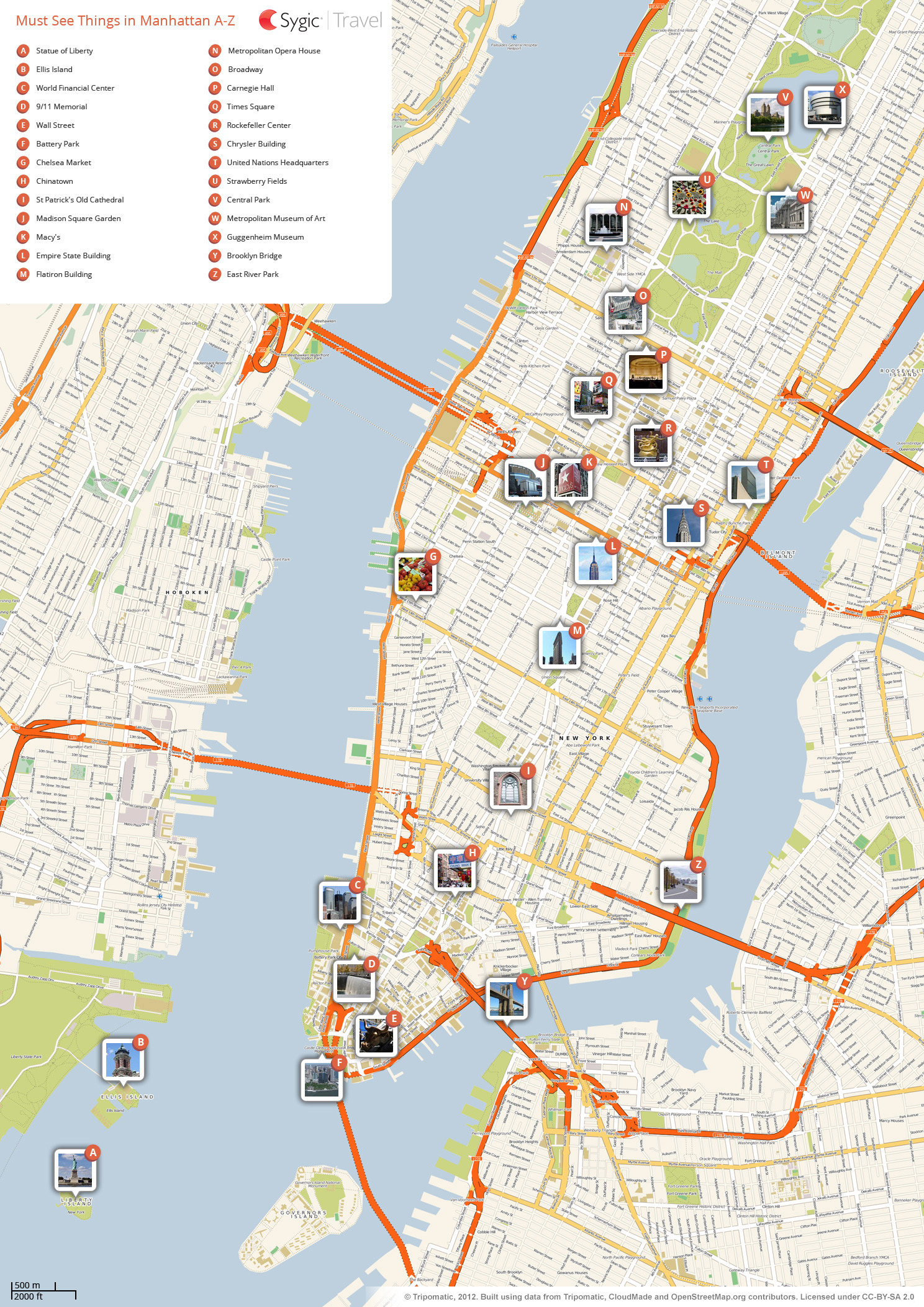 New York City Manhattan Printable Tourist Map | Tripomatic with regard to Free Printable Map Of New York City