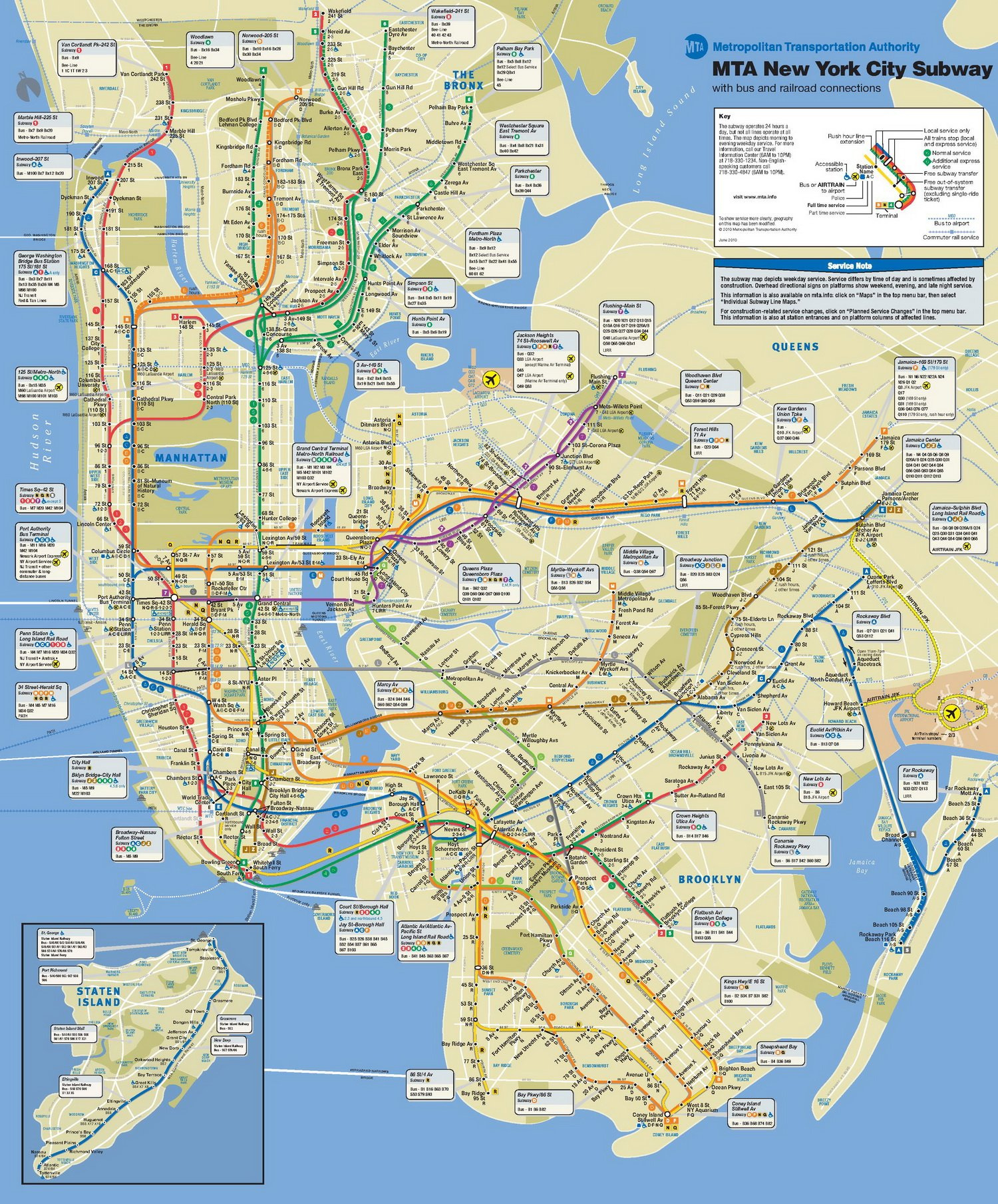 New York City Subway Map - Go! Nyc Tourism Guide throughout Free Printable Nyc Subway Map