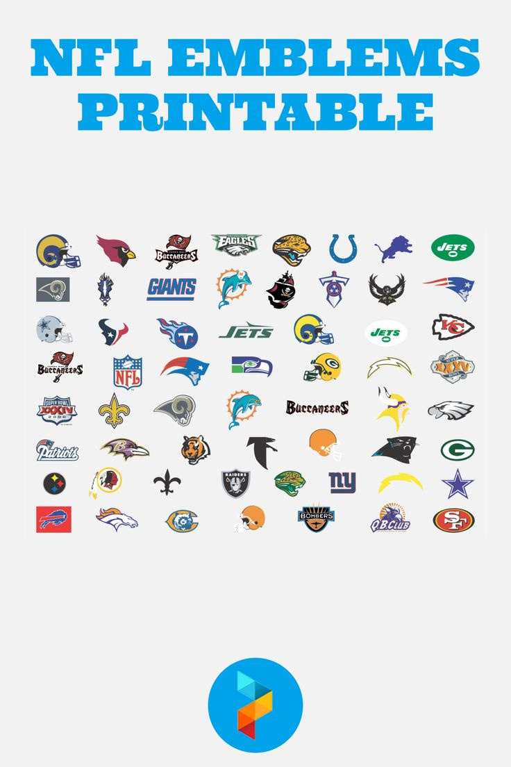 Nfl Emblems - 10 Free Pdf Printables | Printablee within Free Printable NFL Team Logos