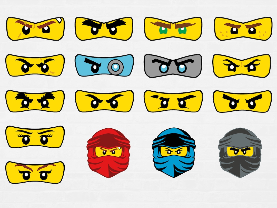 Ninja Plotterdatei, Ninja Png, Augen Geschnitten Dateien Für inside Lego Ninjago Eyes Free Printable