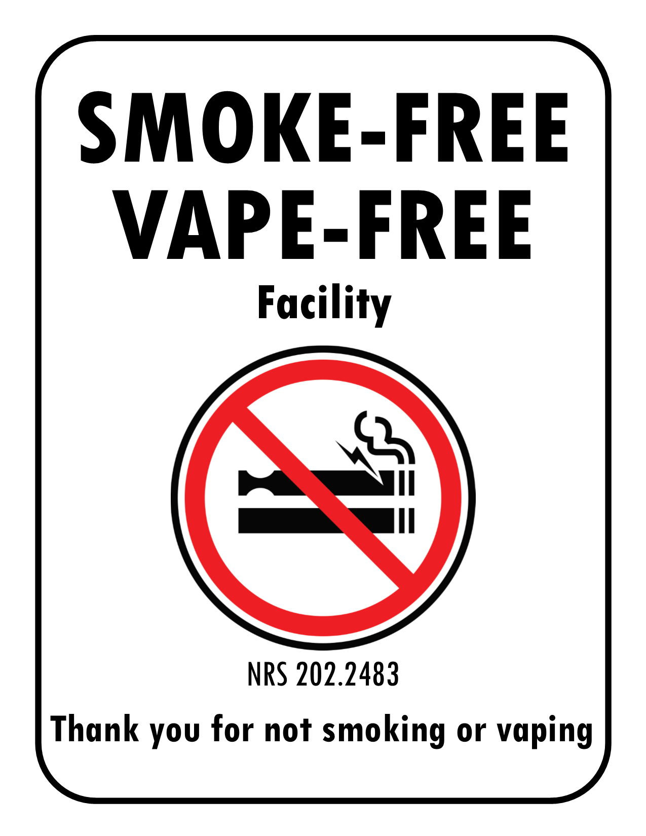 No Smoking Signs with Free Printable No Smoking Signs to Print