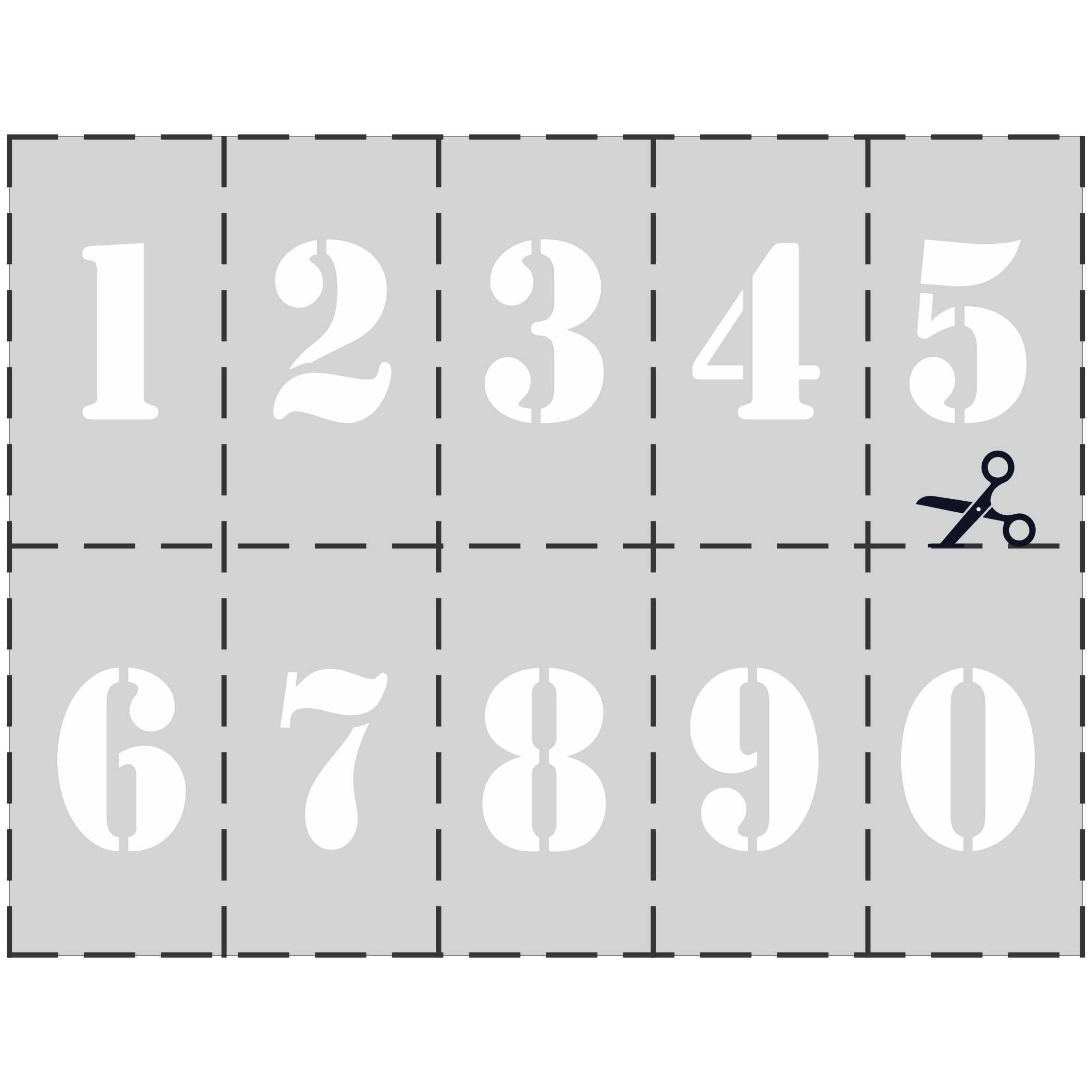 Numbered Stencil - Discount Safety Signs New Zealand regarding Printable Number Stencils For Spray Painting
