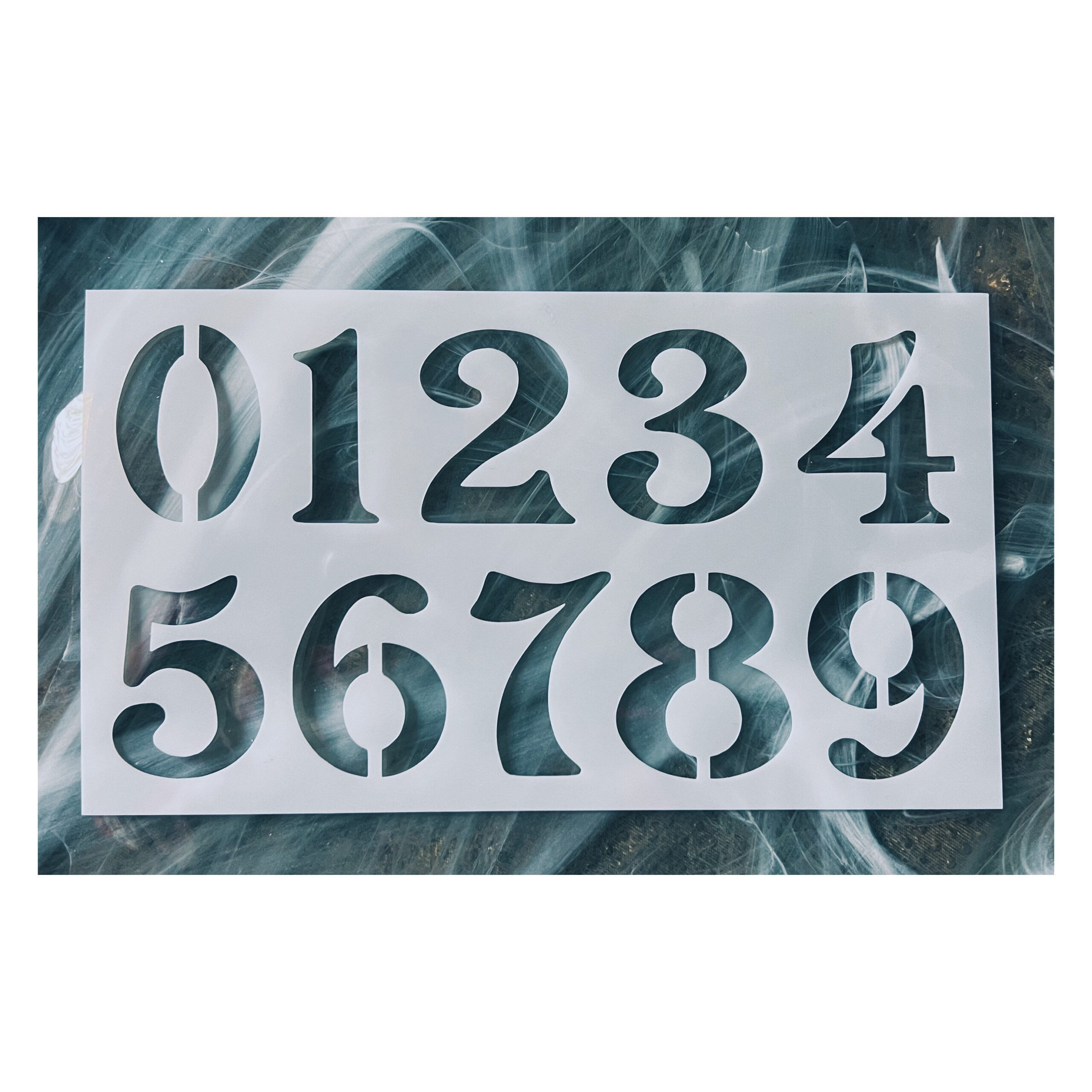 Numbers Stencil, Reusable Curb Numbers Stencil, House Number regarding Printable Curb Number Stencils