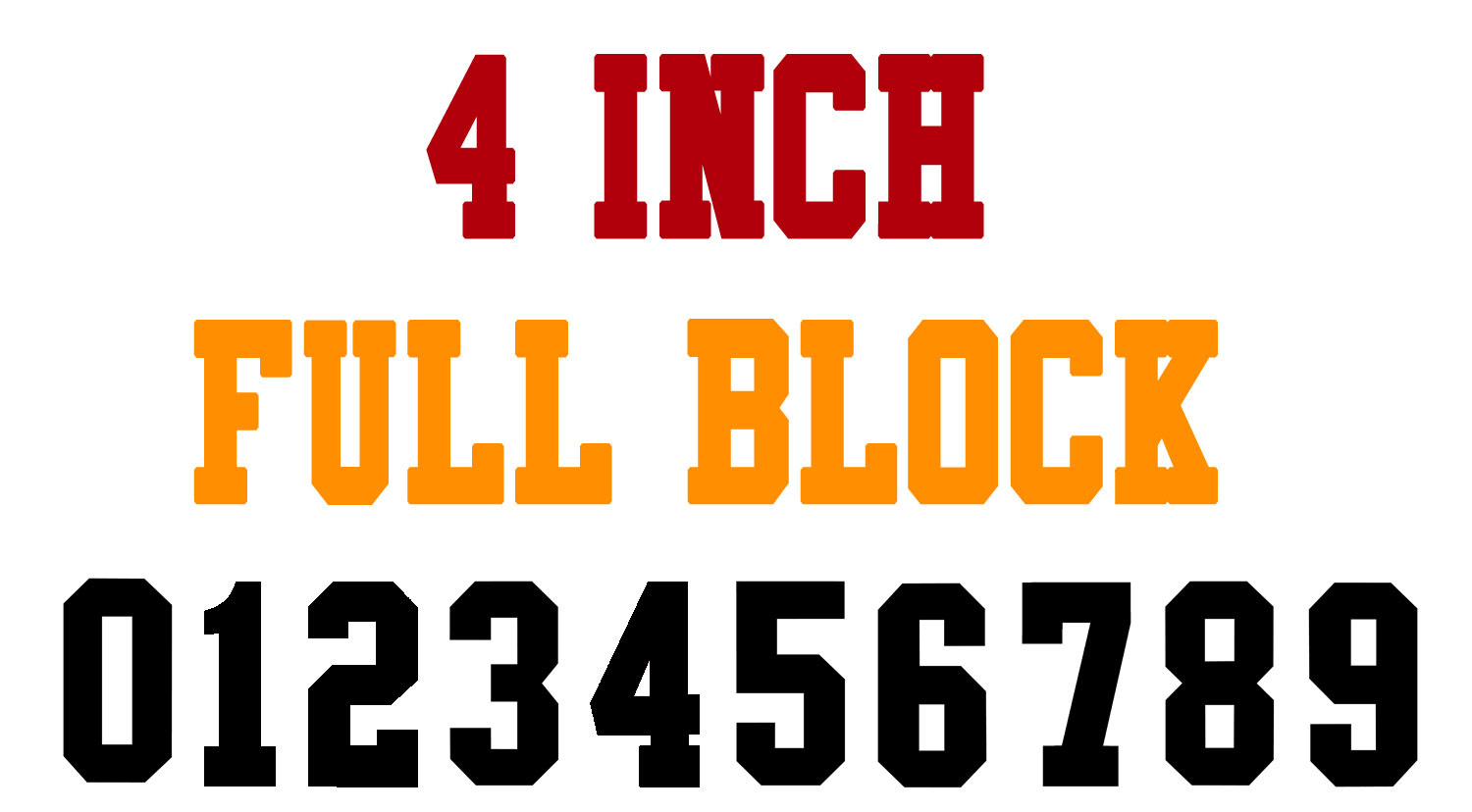 Numberstencils - 4 Inch Full Block Number Stencils (100 Sheet with 4 Inch Number Stencils Printable