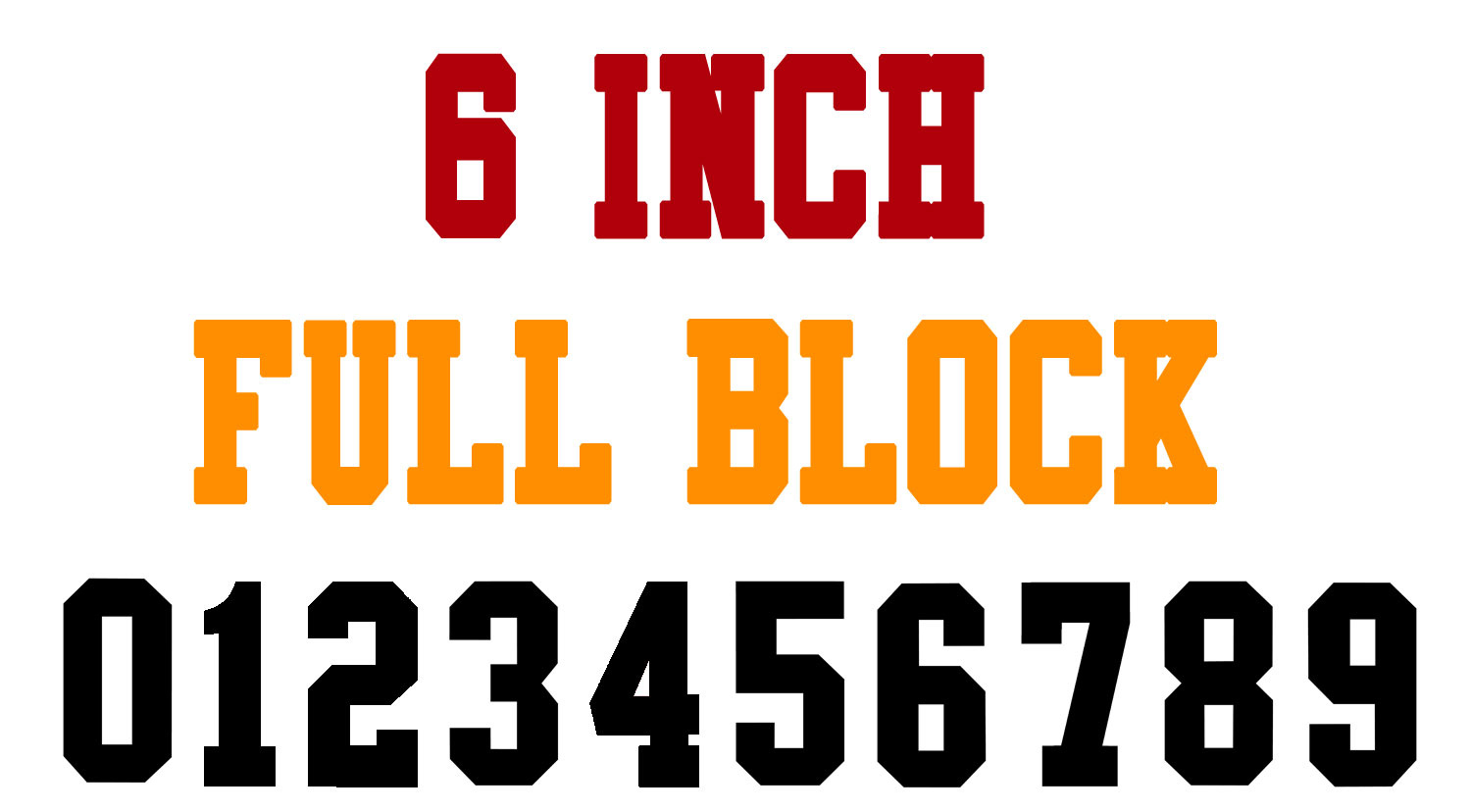 Numberstencils - 6 Inch Full Block Number Stencils (100 Sheet pertaining to 6 Inch Number Stencils Printable