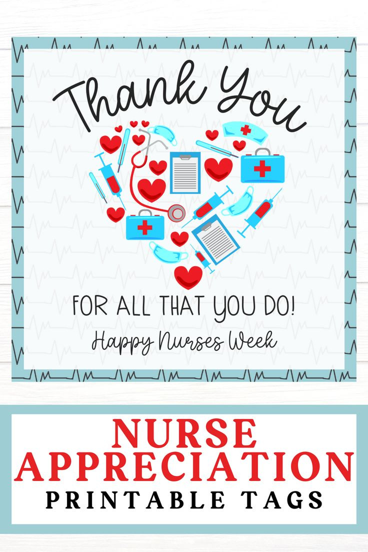 Nurses Week Appreciation Tags | Nurse Appreciation Week Tag inside Free Printable Nurses Week Tags