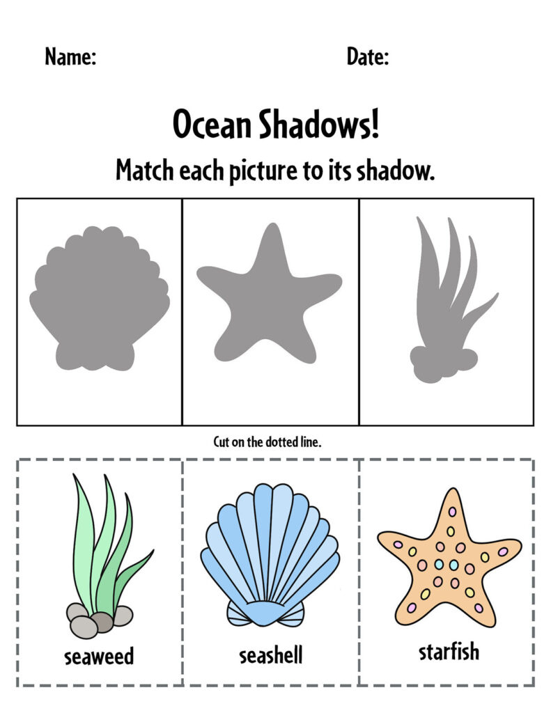 Ocean Theme Preschool Lesson Plan With Free Ocean Printables pertaining to Ocean Themed Printable Stencils