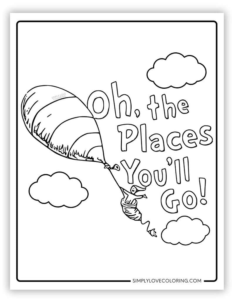 Oh, The Places You'Ll Go Coloring Pages (Free Pdf Printables in Free Oh The Places You Ll Go Printables