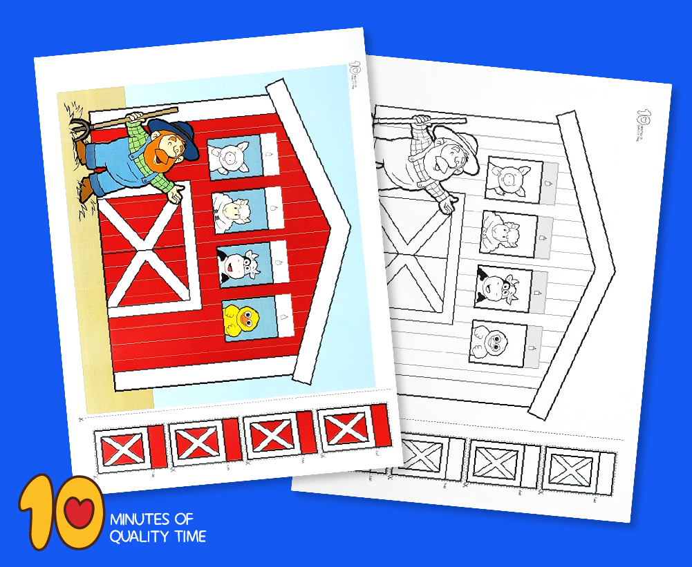 Old Macdonald Had A Farm Craft – 10 Minutes Of Quality Time in Old Macdonald Free Printables