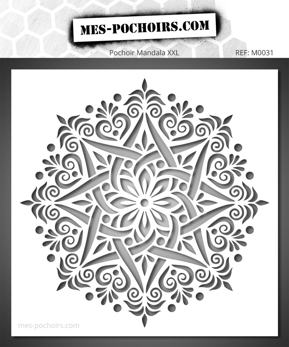 Oriental Mandala Stencil - Soothing Graphic Creation within Printable Oriental Stencil Designs