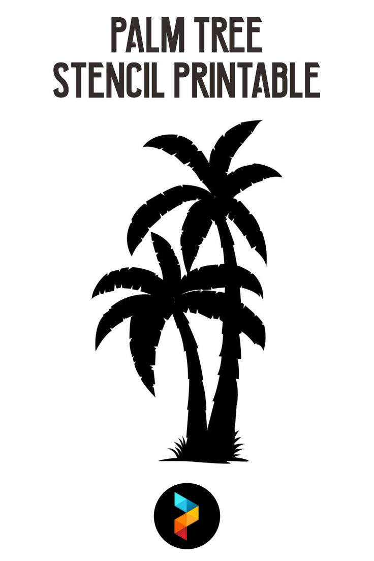 Palm Tree Stencil - 10 Free Pdf Printables | Printablee regarding Free Printable Palm Tree Stencils