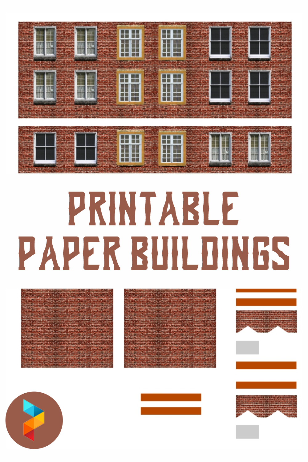 Paper Buildings - 10 Free Pdf Printables | Printablee throughout Free Paper Building Templates