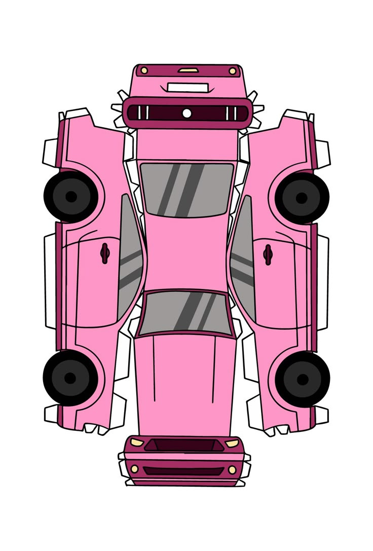 Paper Car Templates - 10 Free Pdf Printables | Printablee throughout Free Printable Car Stencils