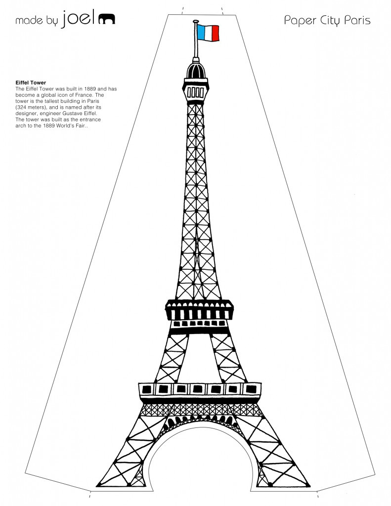 Paper City Paris! – Madejoel pertaining to Paris Free Printable Stencils