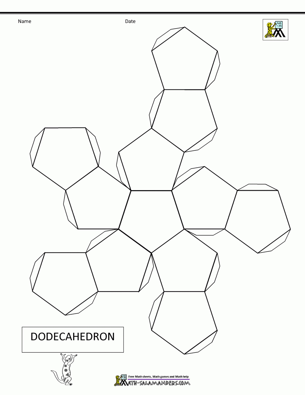 Paper Models For Download - Nets within Free Printable Nets