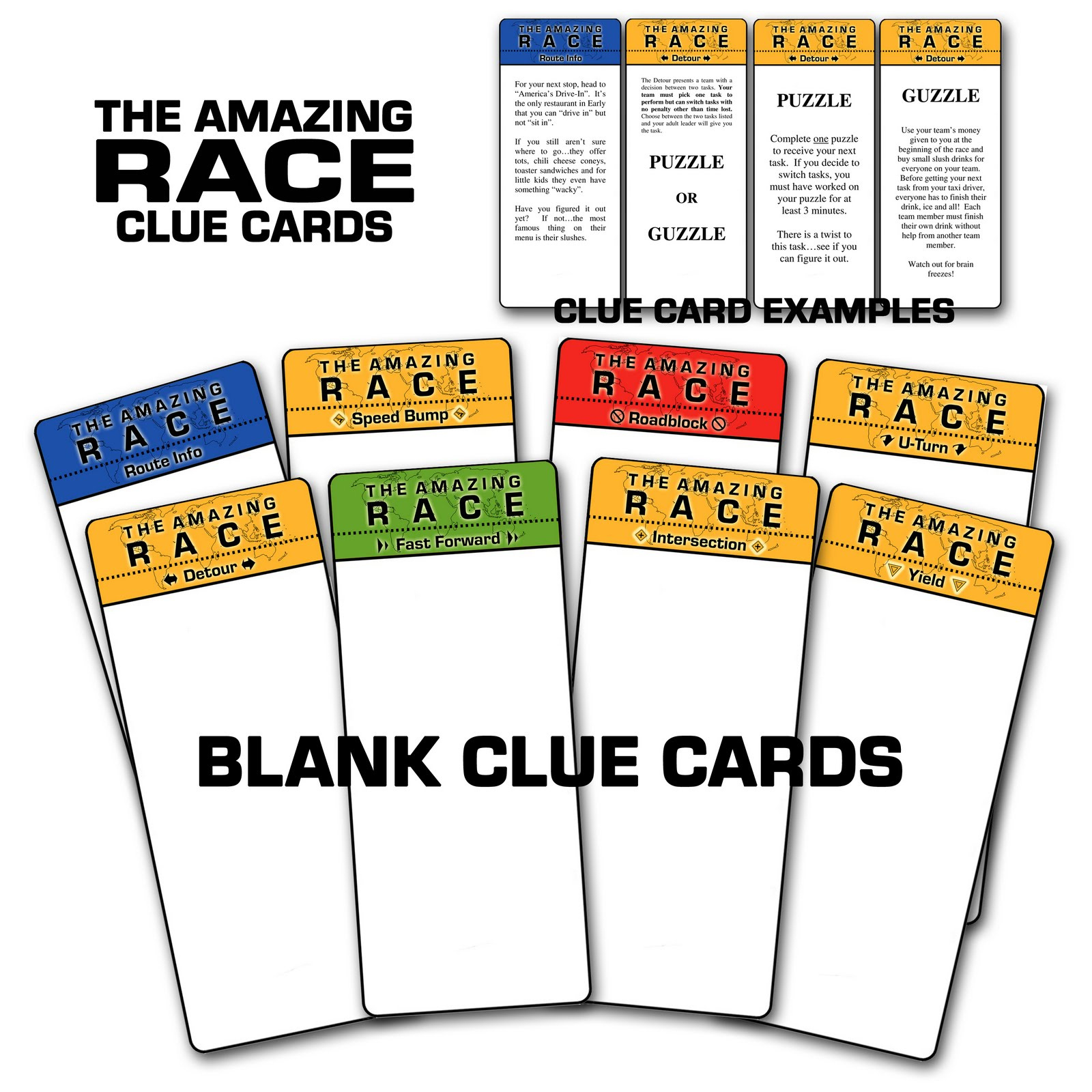 Paper Perfection: Free "Amazing Race" Birthday Party Invitation throughout Amazing Race Clue Templates Free