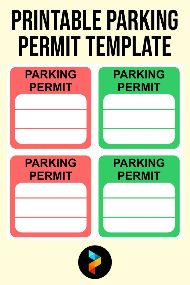 Parking Permit Template - 10 Free Pdf Printables | Printablee regarding Parking Pass Template Free