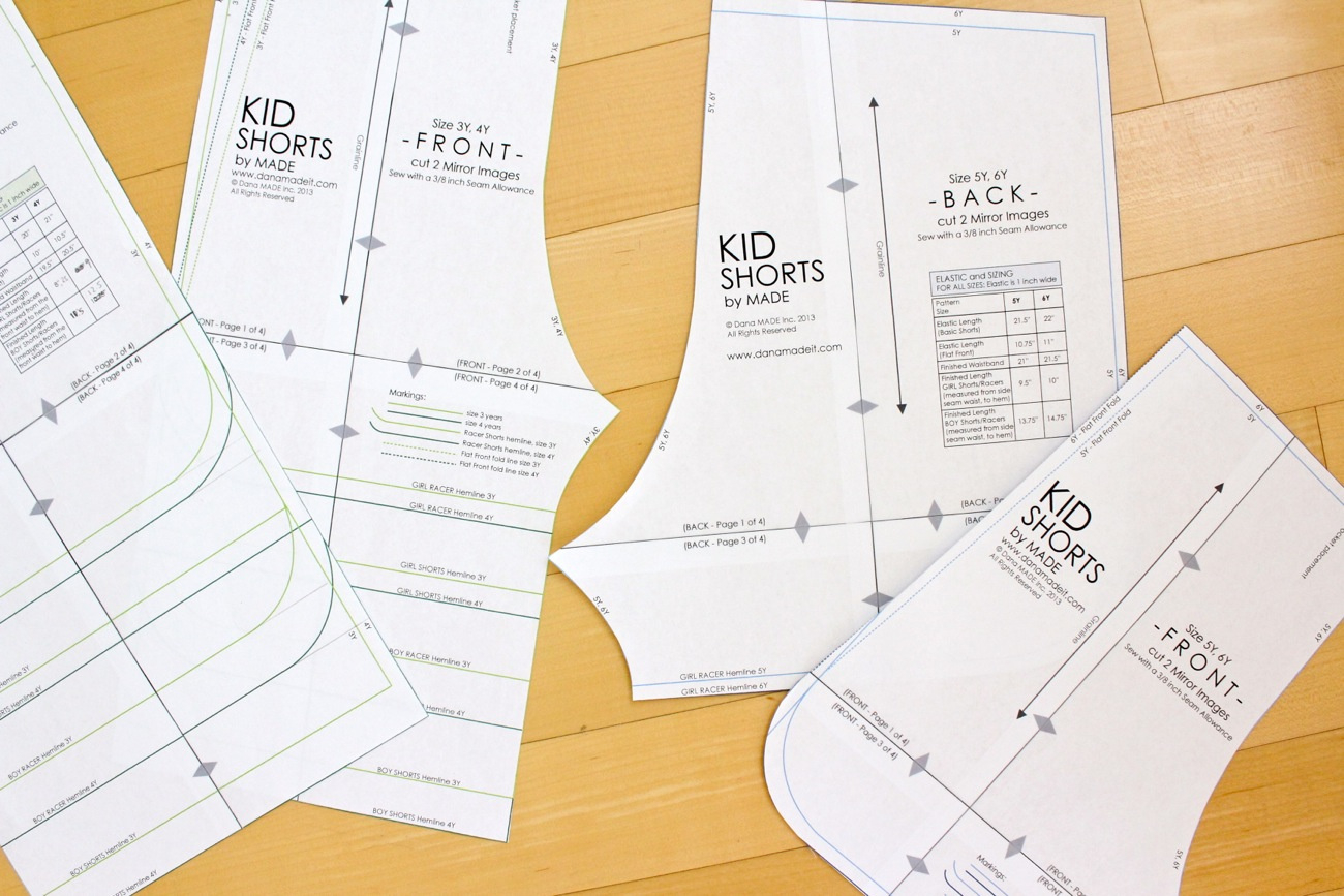 Pattern: Kid Shorts-Ages 12 Months To 10 Years - Made Everyday regarding Free Printable Boys Shorts Pattern