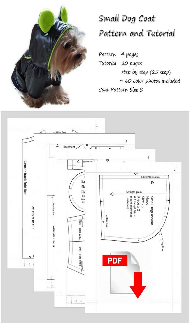 Pdf Dog Clothes Patterns Coat Pattern For Dog Diy Dog Clothes Coat intended for Free Printable Chihuahua Clothes Patterns