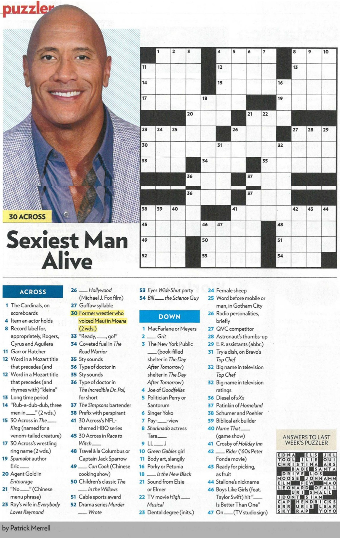 People Magazine Crossword Puzzles Printable - Printable Design for Free Printable People Magazine Crossword Puzzles